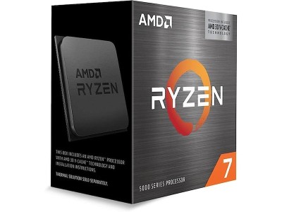 AMD Ryzen 7 5700X3D 8-Core 16-Thread (105W), 3,0/4,1 GHz, 100 MB cache, Socket AM4, boxad utan kylare