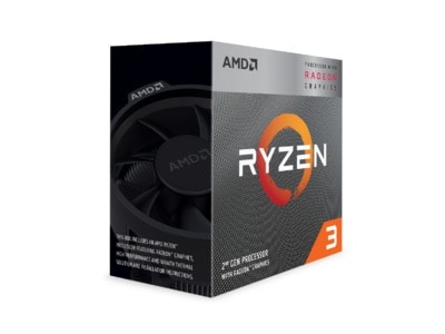 AMD Ryzen 3 3200G 4-Core 4-Thread (65W), 3,6 GHz, 4 MB cache, Socket AM4, Radeon Vega 8, boxad med Wraith Stealth-kylare