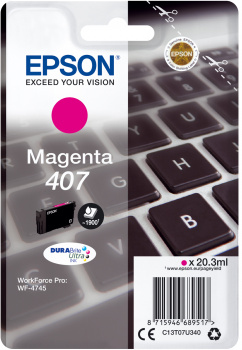 Epson 407 Magenta, 1900 sidor