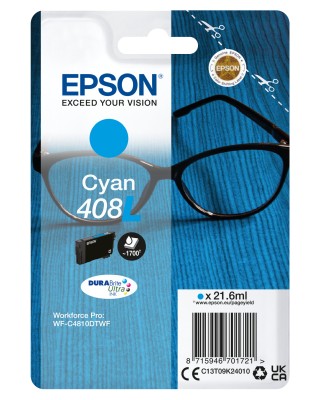 Epson 408XL Cyan, 1700 sidor