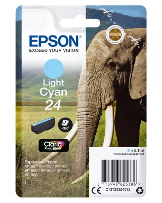 Epson 24 Ljus Cyan, 360 sidor
