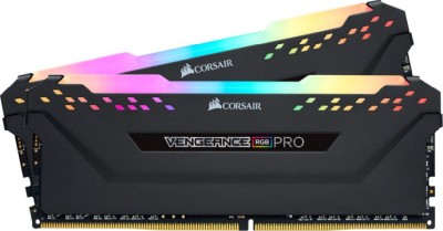 16 GB (2x8GB) DDR4-3200 Corsair Vengeance RGB PRO SL CL16 - Svart
