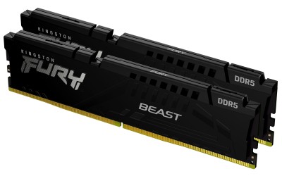 32 GB (2x16GB) DDR5-6000 Kingston FURY Beast Black CL30, XMP - Svart