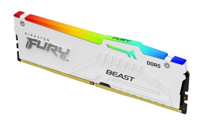 32 GB DDR5-6000 Kingston FURY Beast White RGB CL36, AMD EXPO - Vit