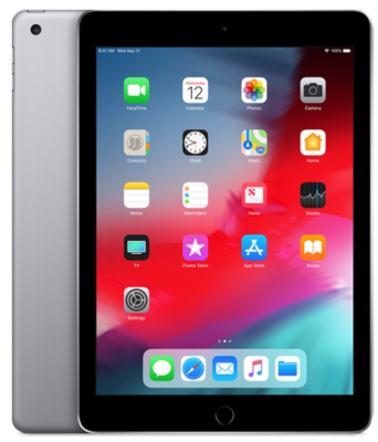 Apple iPad (6th Gen, 2018) - 128GB, WiFi, Space Gray - Skick A