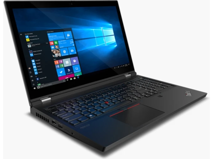 Lenovo ThinkPad P15 G1 – 15.6″, Core i7, 32GB, 1TB SSD, NVIDIA RTX3000 framifrån