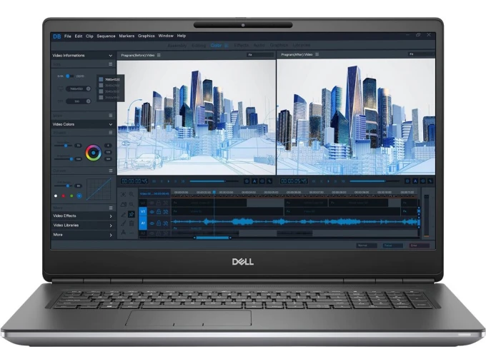 Dell Precision 7760 – 17,3" UHD, Core i9, 64GB, 1TB SSD framifrån