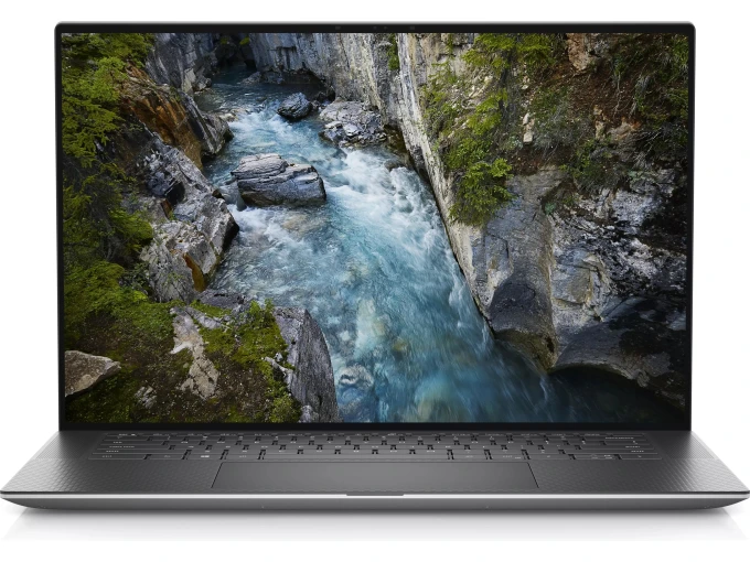 Dell Precision 5570 – 15,6", Core i7, 64GB, 2TB SSD, RTX A1000 - Vänster sida, Visar portarna och den slimmade profilen