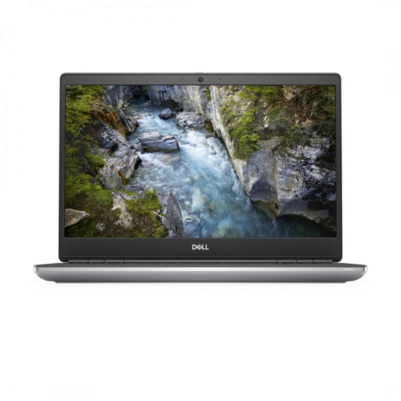 Dell Precision 7550 – 15,6", Core i9, 64GB, 1TB SSD, RTX 5000 framifrån, visar den eleganta designen och skärmen