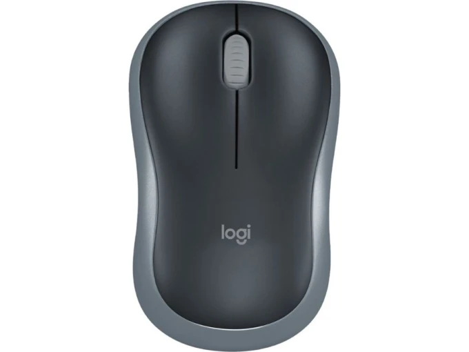 Logitech M185. 1000 dpi - Grå - ovansidan