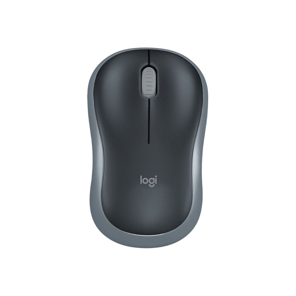 Logitech M185. 1000 dpi - Grå - ovansidan