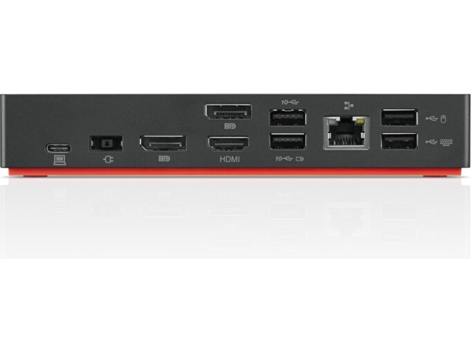 Lenovo ThinkPad USB-C Dock G2 – Dockningsstation | USB-C | 2 x DisplayPort, 1 x HDMI | Max 3 Displays | 60W (PD)