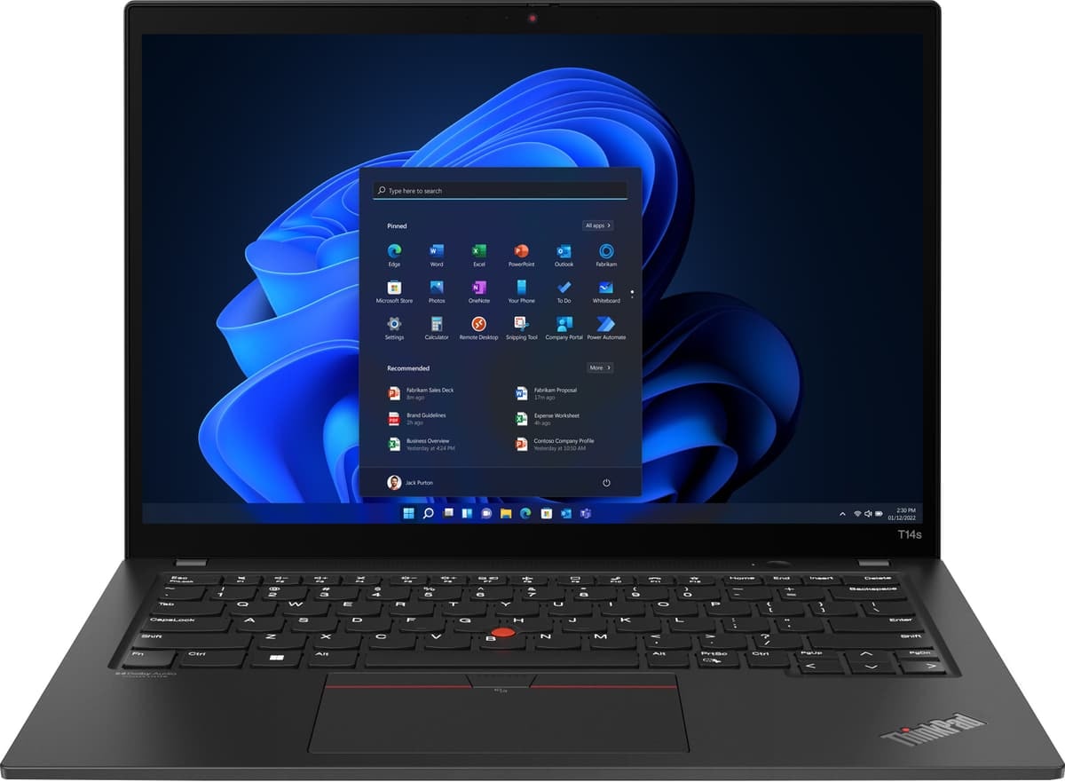 Lenovo ThinkPad T14s G3 (Intel) Svart