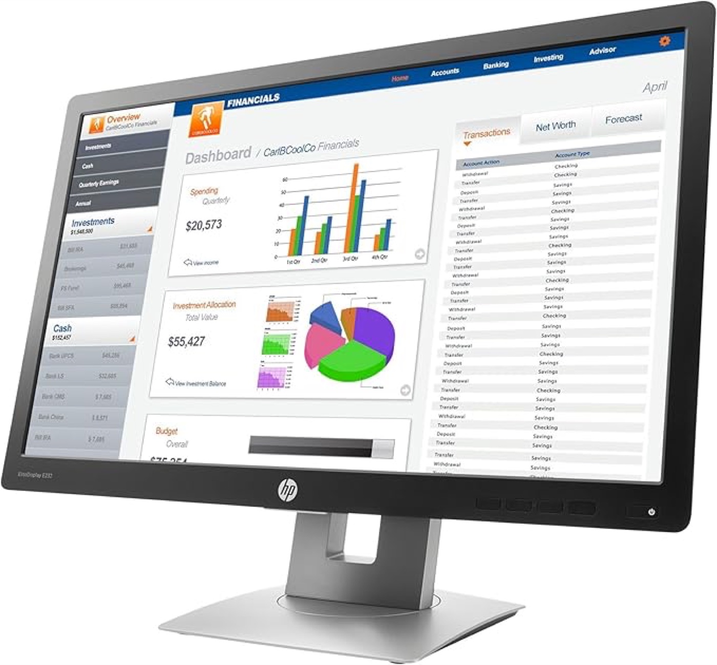 HP EliteDisplay E232 – 23″ FHD | IPS | HDMI/DP/VGA