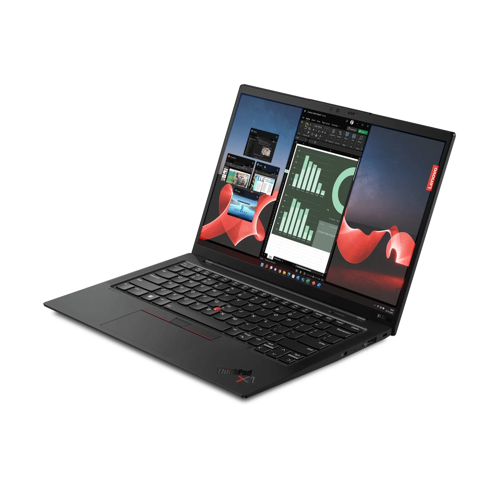 Lenovo ThinkPad X1 Carbon G11 – WUXGA, i7-1355U, 16GB, 1TB, Touch – Skick B – bild 4