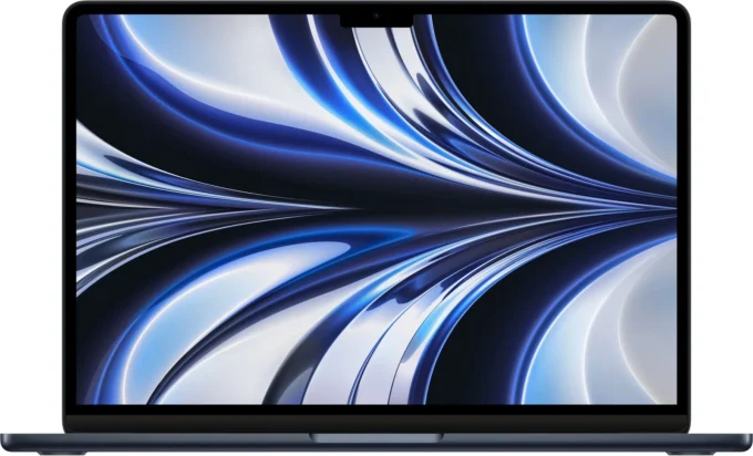 Apple MacBook Air 13,6 (2022) – M2 8C/10G, 8GB, 512GB, Midnight – Skick B – bild 1