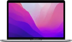 Apple MacBook Pro 13 (2022) – M2 8C/10G, 16GB, 256GB, Space Gray – Skick B – bild 1