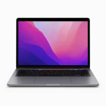 Apple MacBook Pro 13 tum 2022 M2 16GB 512GB Space Gray Skick A framifrån