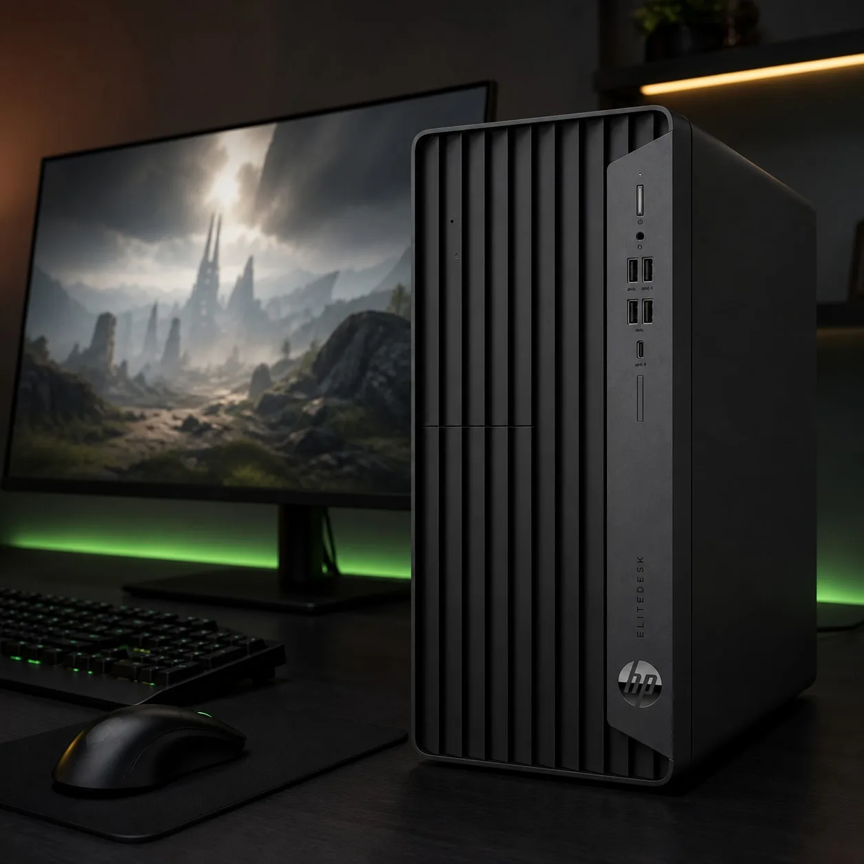 HP EliteDesk 800 G6 Gamingdator – Core i7-10700 | 32GB | 512GB SSD | GeForce RTX 3050 6GB – Skick A – bild 2