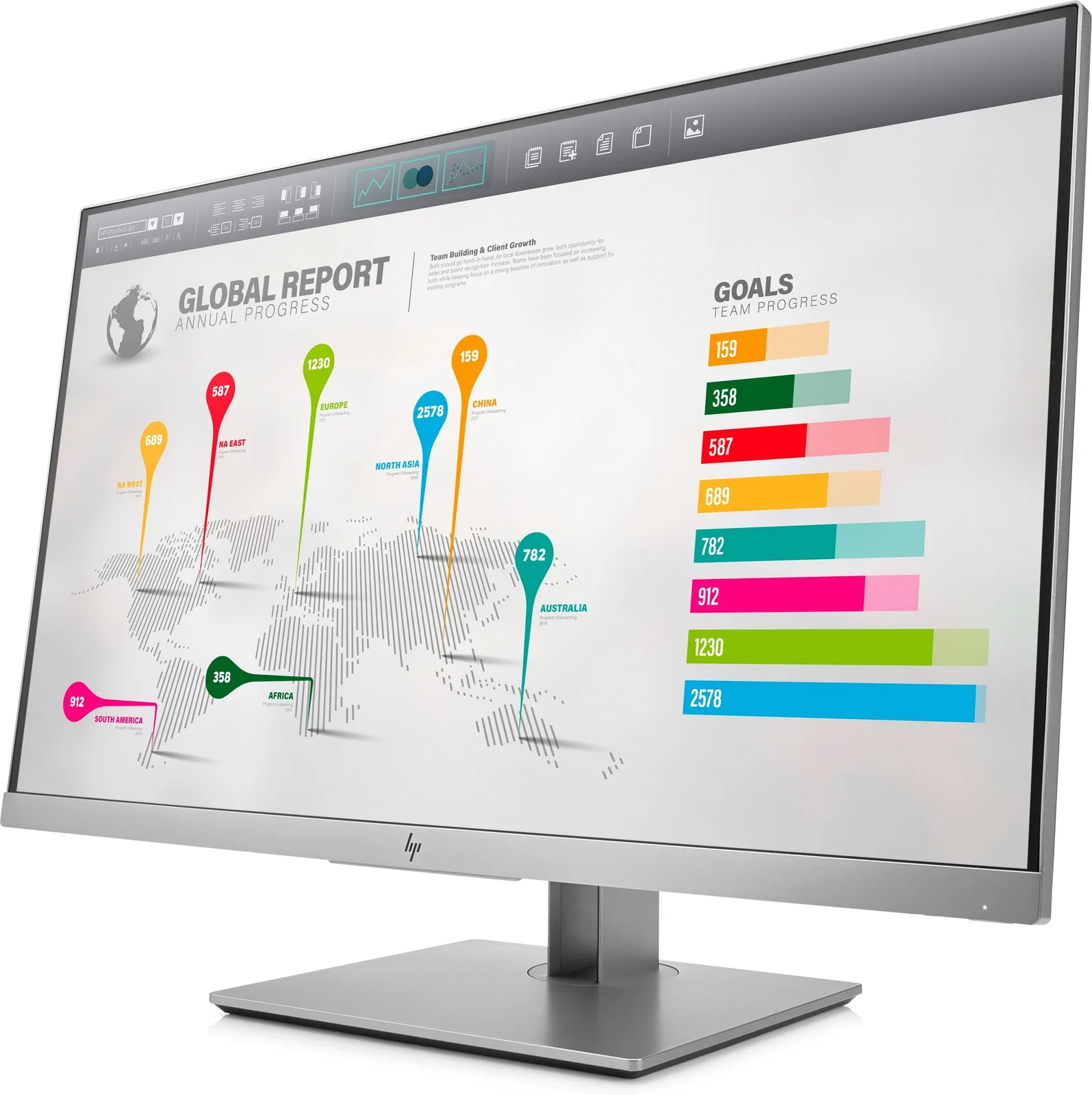 HP EliteDisplay E273q – QHD, IPS, 60Hz, USB-C, Skick A – bild 2