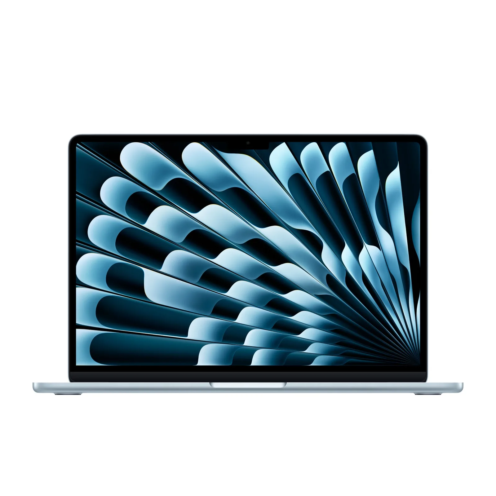 Apple MacBook Air 13 M4, Sky Blue – framifrån
